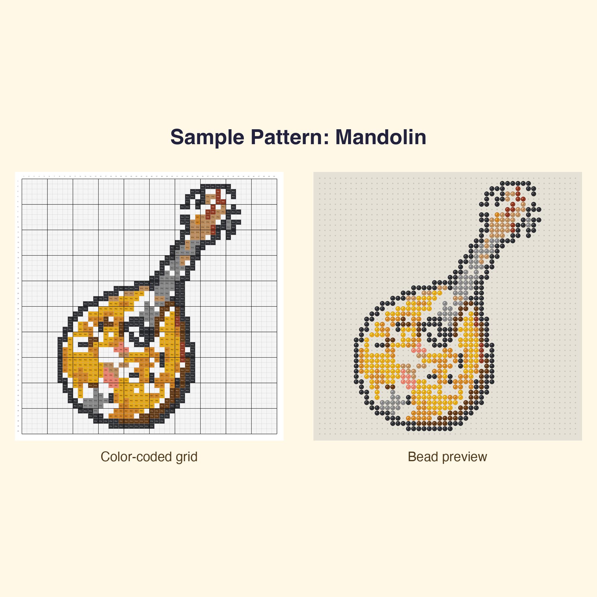 Kawaii Music Instruments Perler Bead Pattern Bundle | 48 Designs Kawaii Music Instruments Perler Bead Pattern Bundle | 48 Designs
