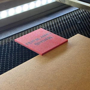 Simple Honeycomb Bed Material Hold Down – Fits 3mm (1/8”) or 6mm (1/4”) Materials. 60mm x 60mm – Holds Material Flat & Secure. Magnetic Hold