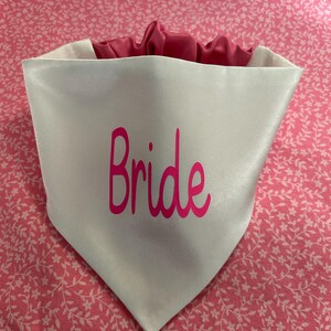 Weddings, Bride, Pet Scrunchie Bandanas, Pet  accessories, special occasions ,Pet neckwear, medium