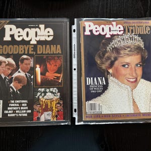 Vintage 1997 Princess Diana People Magazine Set – Tribute & Memorial Editions – Royal Family Collectibles