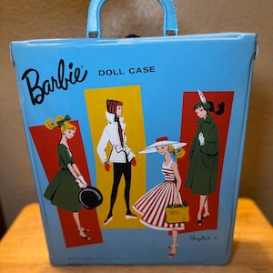 1961 Barbie Doll Case by Mattel featuring the classic “Ponytail” Barbie artwork. T