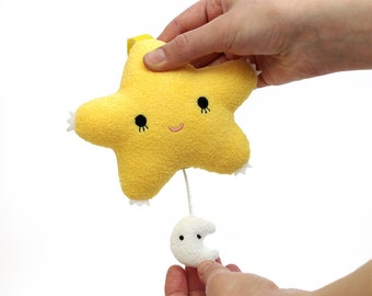 Soft Plush Star Music Mobile