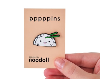 Dumpling Hard Enamel Pin, Cute Dumpling Pin