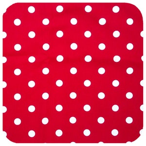 Red Polka Dot Bandana Rosie the Riveter Bandana Red Spotty headscarf Rockabilly Hair Accessories Roller Derby Bandana image 3