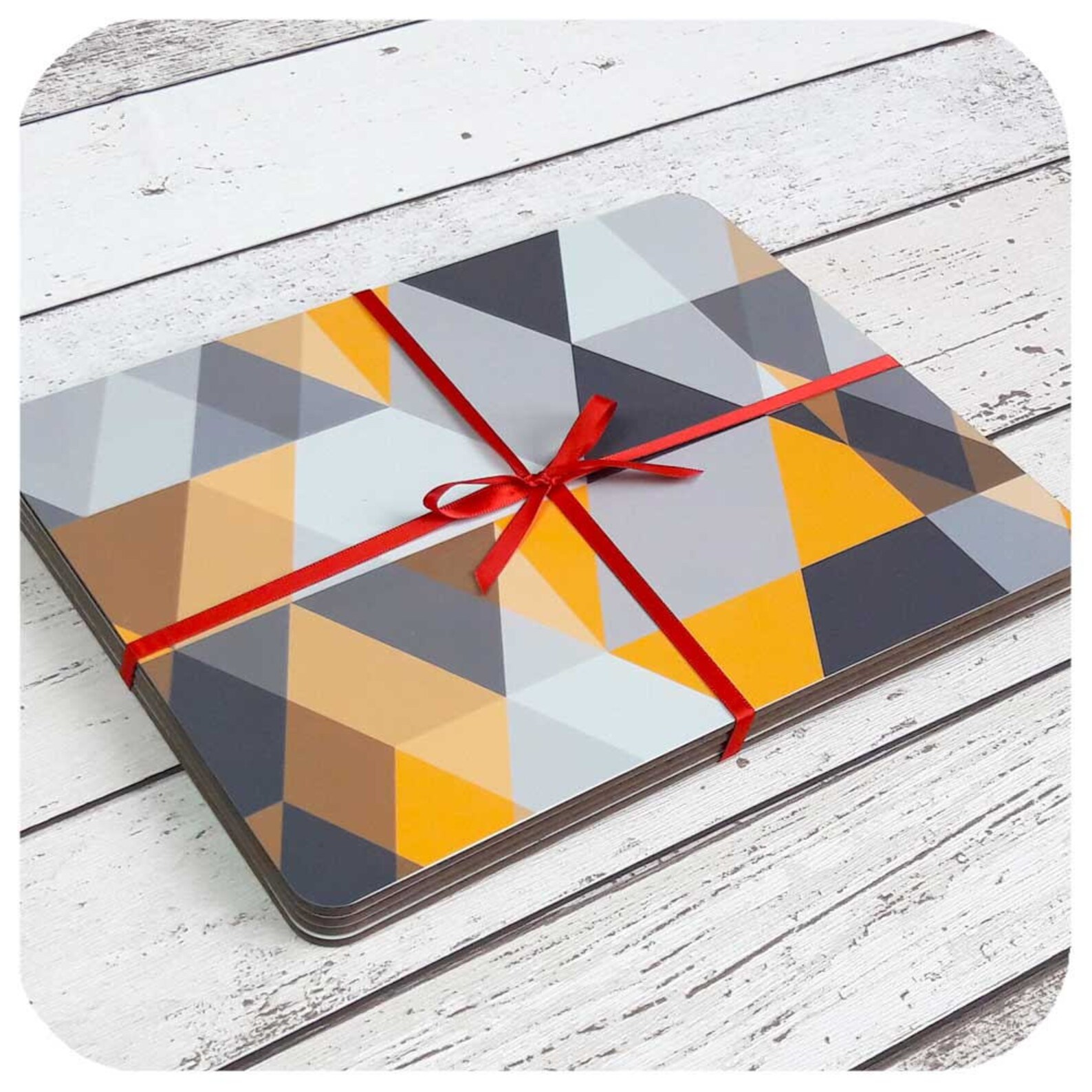 Scandinavian Modern Placemats Set of 6 Mustard Yellow and Etsy