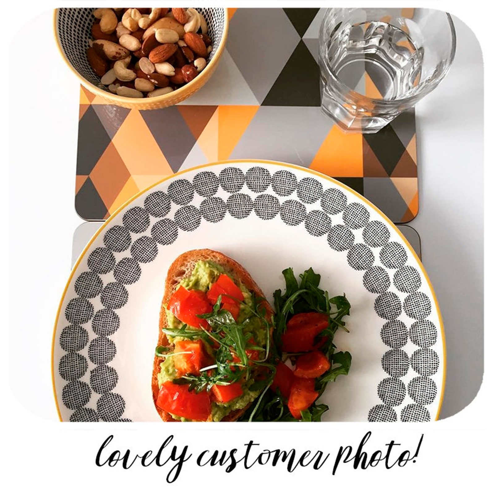 Scandinavian Modern Placemats Set of 6 Mustard Yellow and Etsy UK