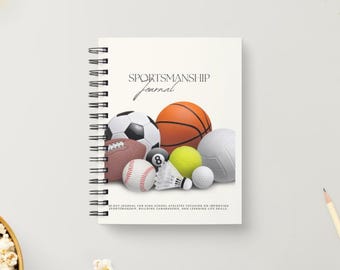 Printable Sportsmanship Journal | Athlete Reflection Journal | Performance and Teamwork Tracker | Sports Journal for Student-Athletes Teams