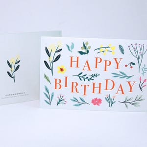 Floral Birthday Cards Set of 24 – Blank Inside Greeting Cards with Envelopes & Stickers – Bulk Birthday Card Pack for All Ages image 8
