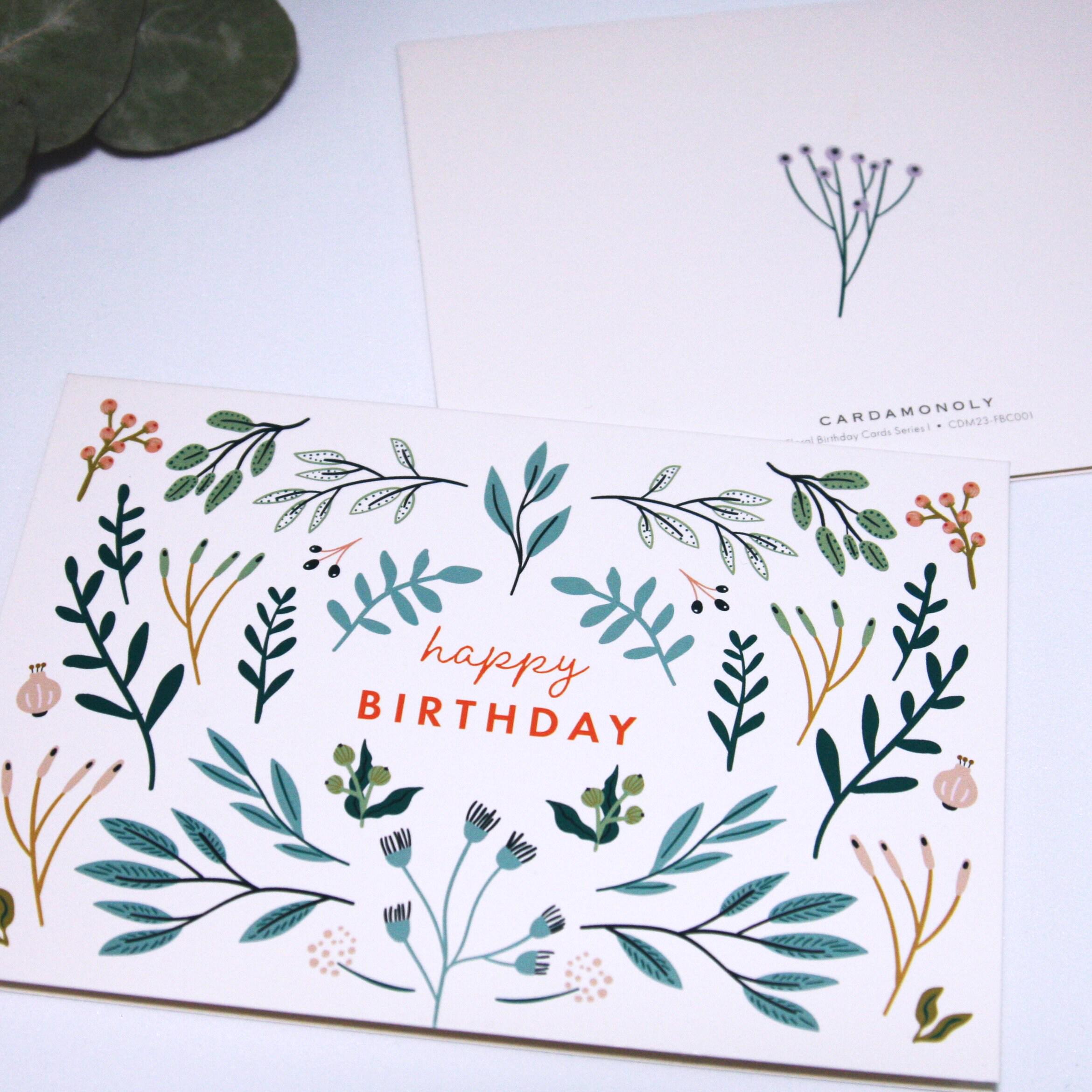 Floral Birthday Cards Set of 24 – Blank Inside Greeting Cards With ...
