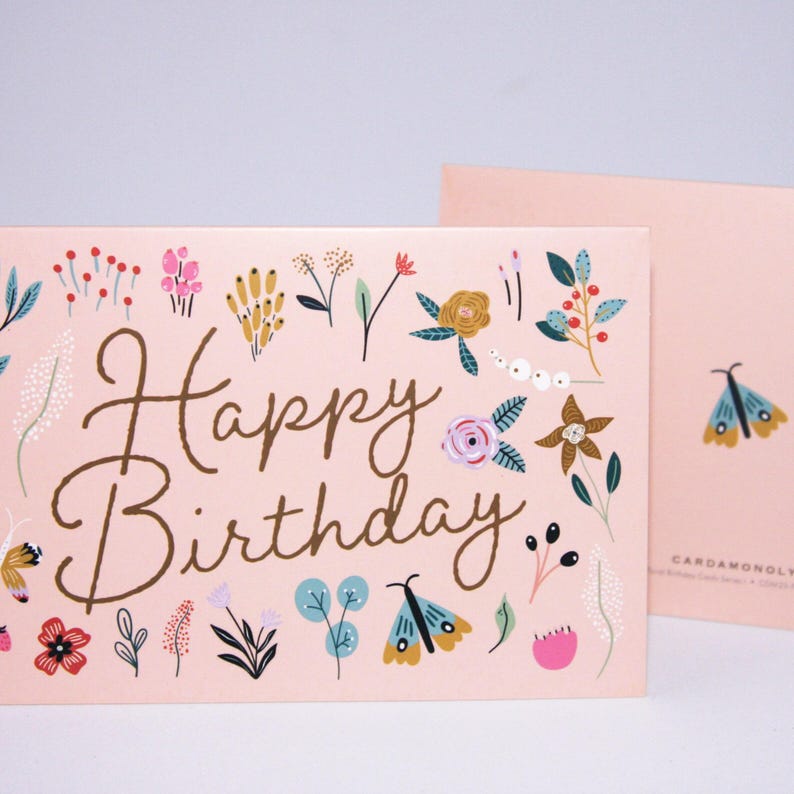 Floral Birthday Cards Set of 24 – Blank Inside Greeting Cards with Envelopes & Stickers – Bulk Birthday Card Pack for All Ages image 7