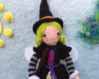Patron tricoté poupée Willow la sorcière