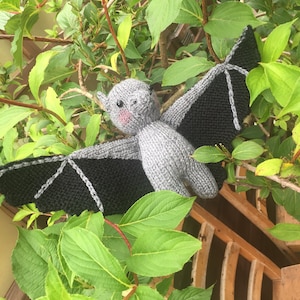 Bat Knitting Pattern: Easy Knit Toy (PDF Pattern)