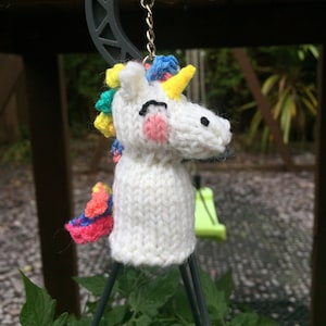 Mini Unicorn Keyring knitting Pattern image 1