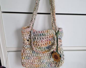 Crochet Mini Tote Bag  | Handmade Crochet Purse | Small Shoulder Bag | Cottagecore Gift | Handmade in Scotland