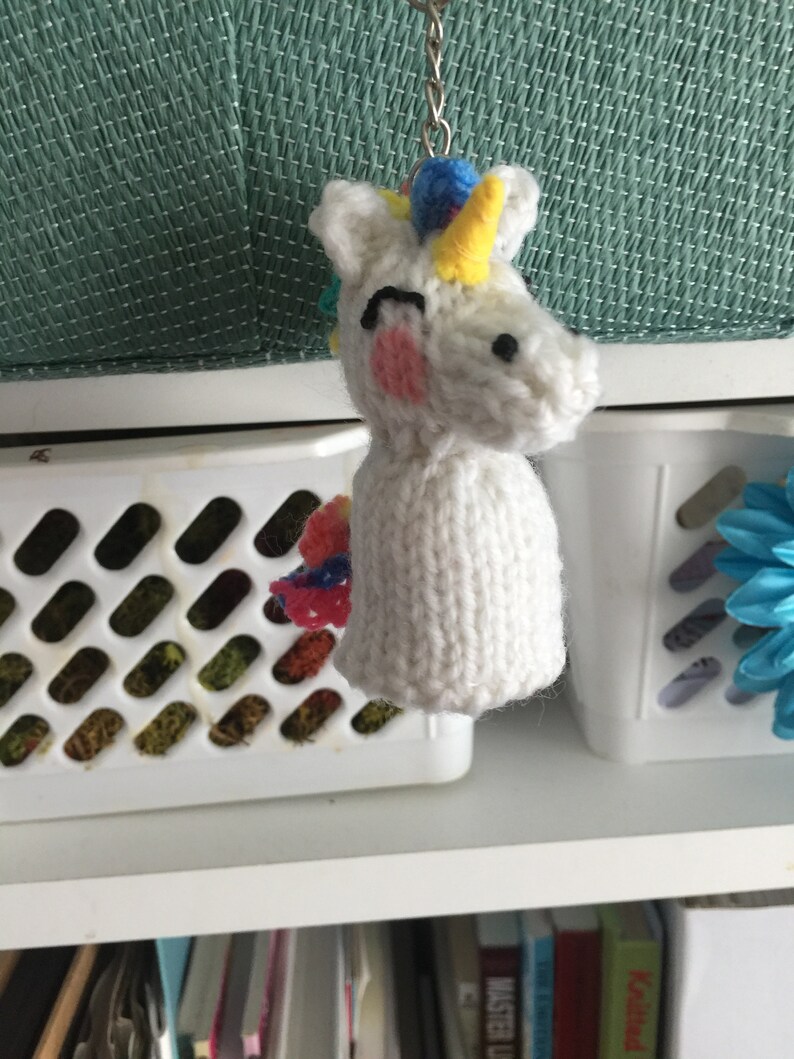 Mini Unicorn Keyring knitting Pattern image 9