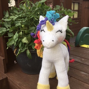Cuddly unicorn Knitting Pattern image 6