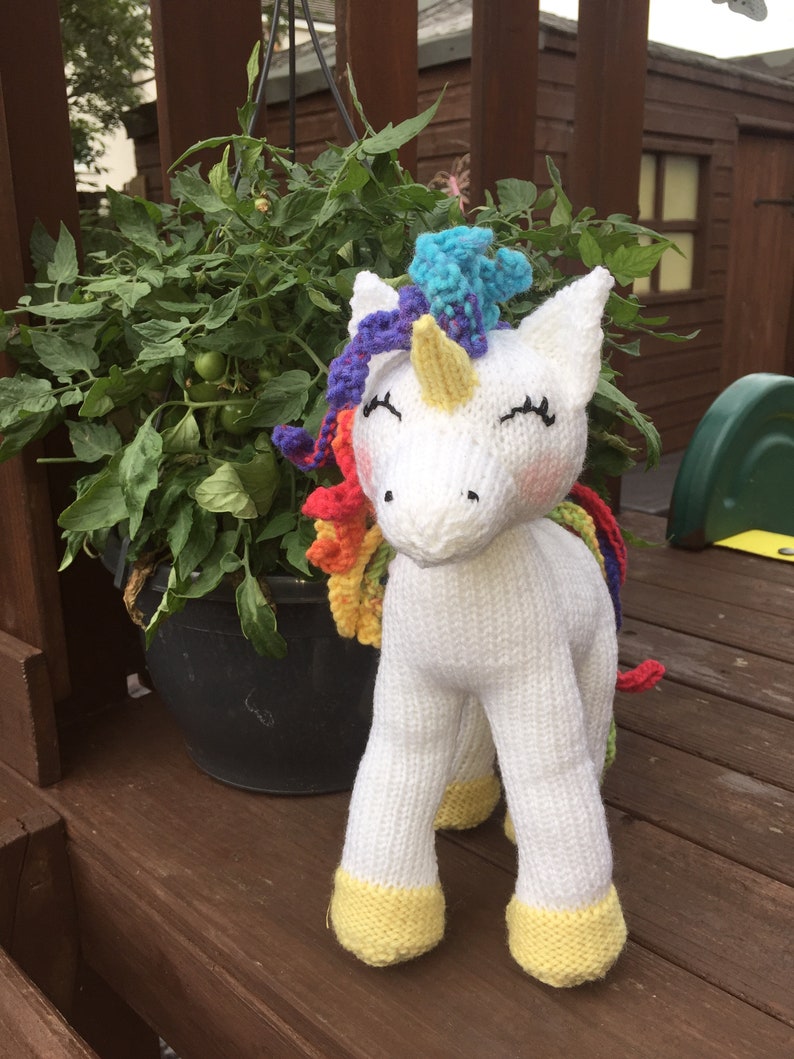 Cuddly unicorn Knitting Pattern image 6