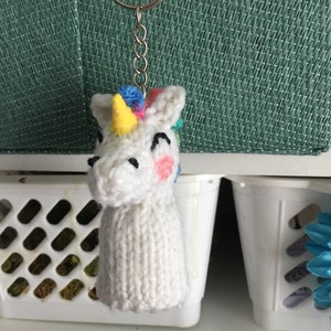 Mini Unicorn Keyring knitting Pattern image 8