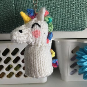 Mini Unicorn Keyring knitting Pattern image 10