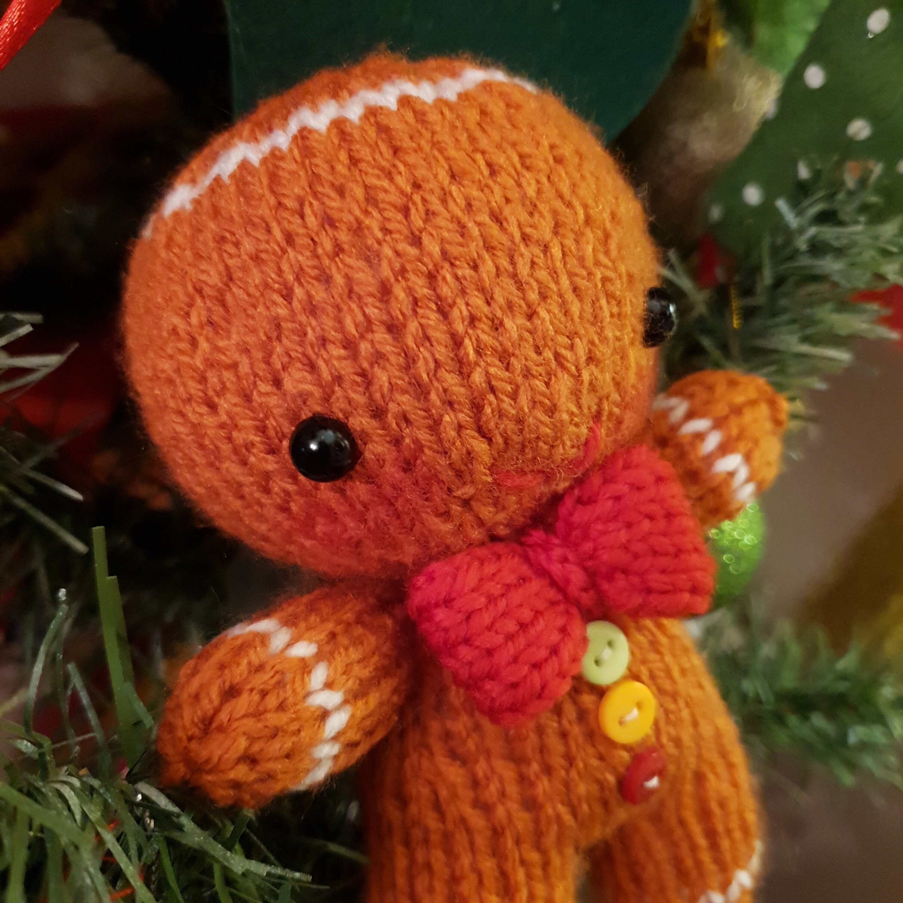 Christmas Gingerbread Man Knitting Pattern Etsy