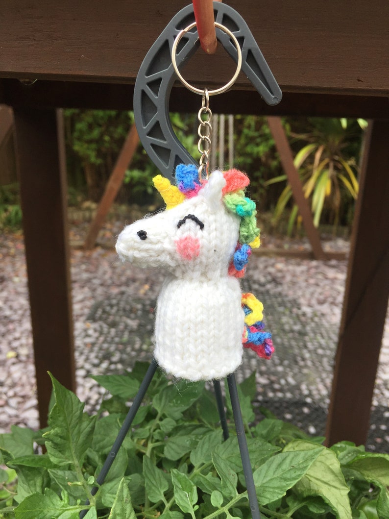 Mini Unicorn Keyring knitting Pattern image 3