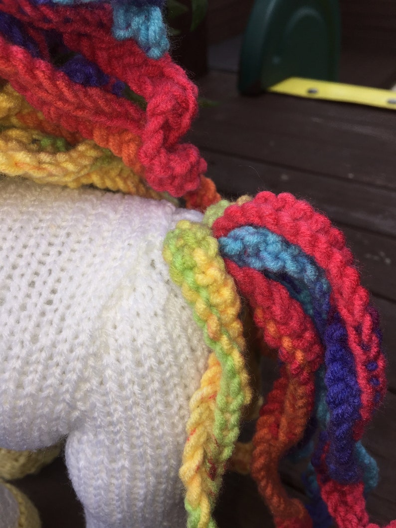 Cuddly unicorn Knitting Pattern image 9