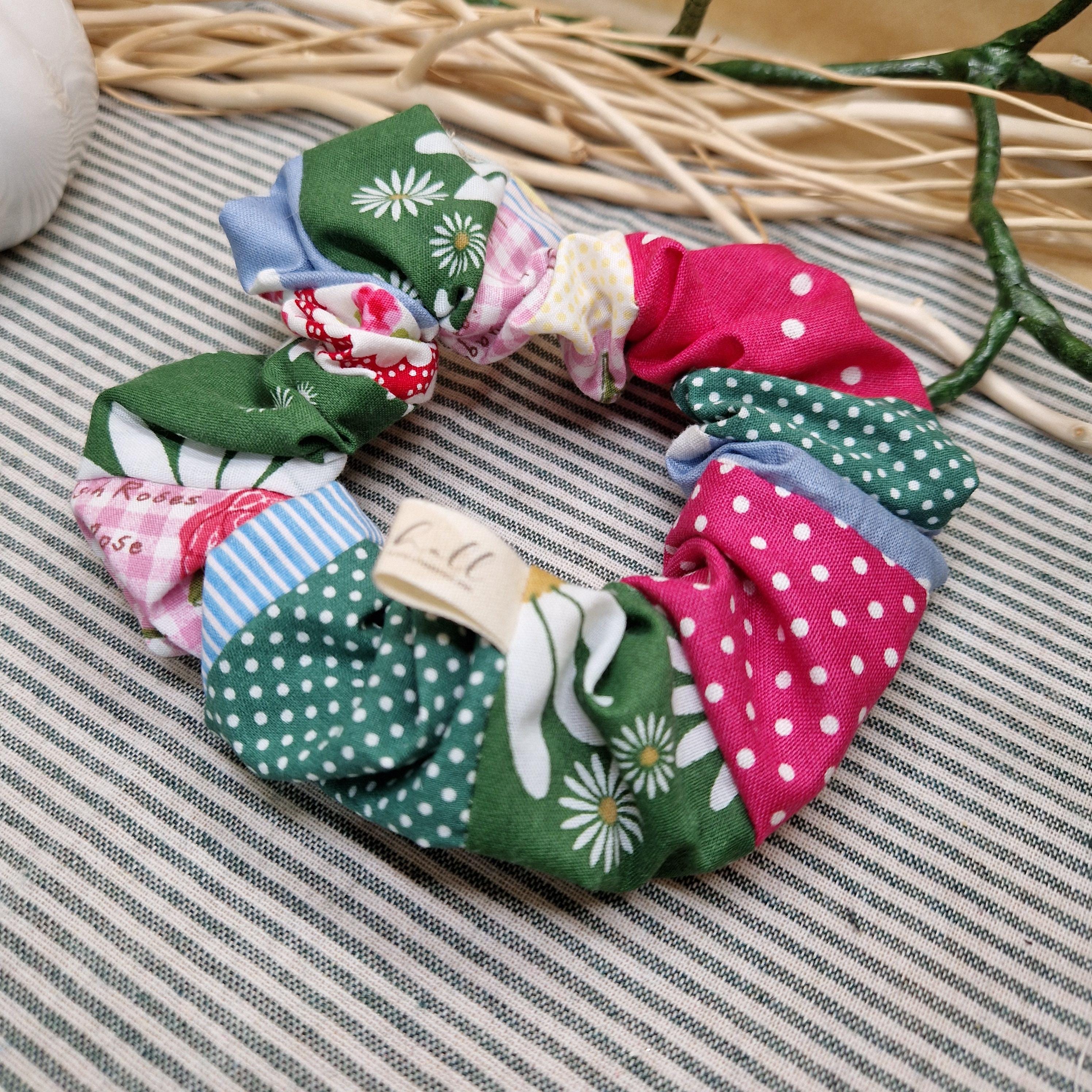 Patch Work Accessory Fabric Scrap Patchwork Scrunchies Selection 1 – Eco-friendly Handmade ...