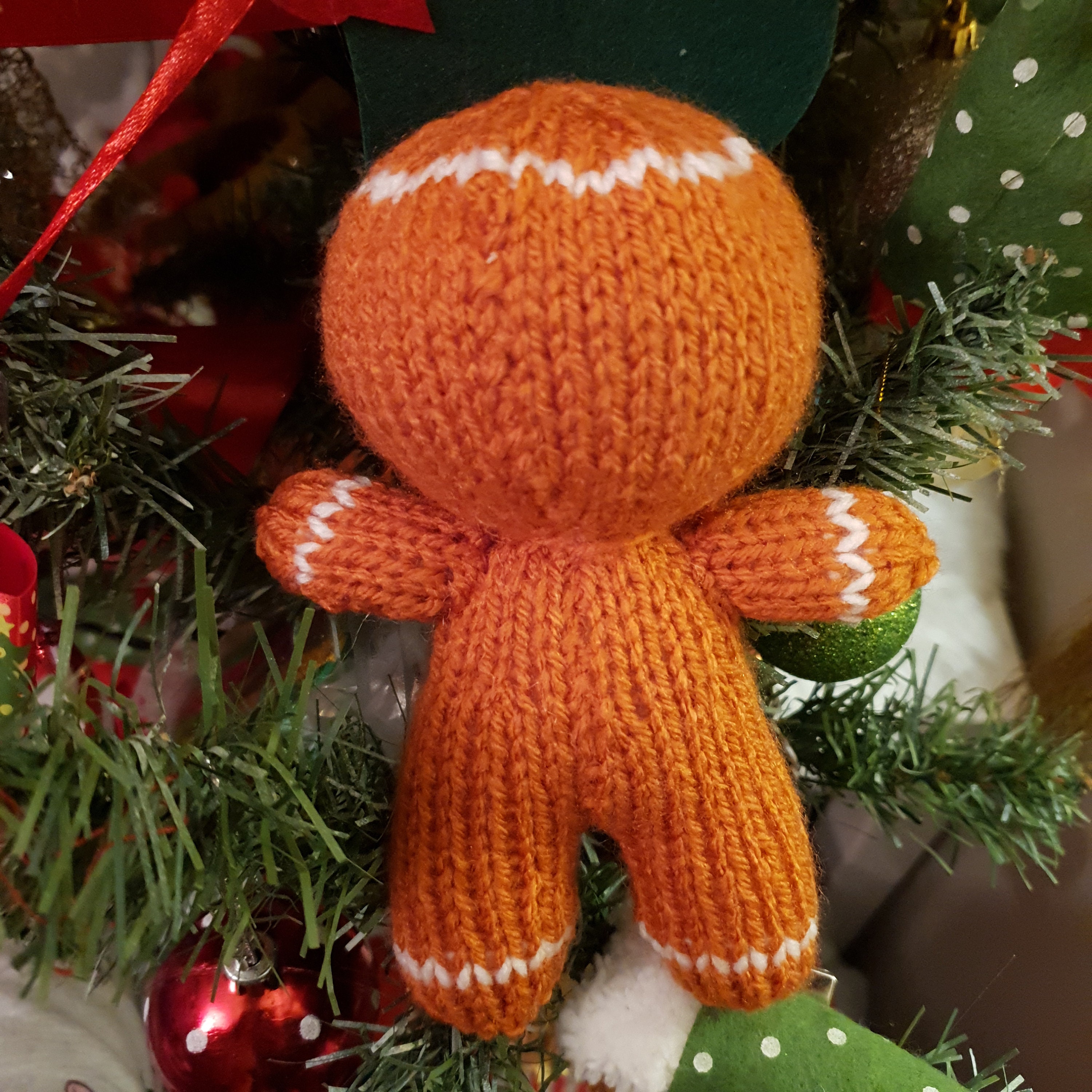Christmas Gingerbread Man Knitting Pattern Etsy Hong Kong
