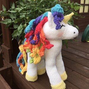 Cuddly unicorn Knitting Pattern image 7