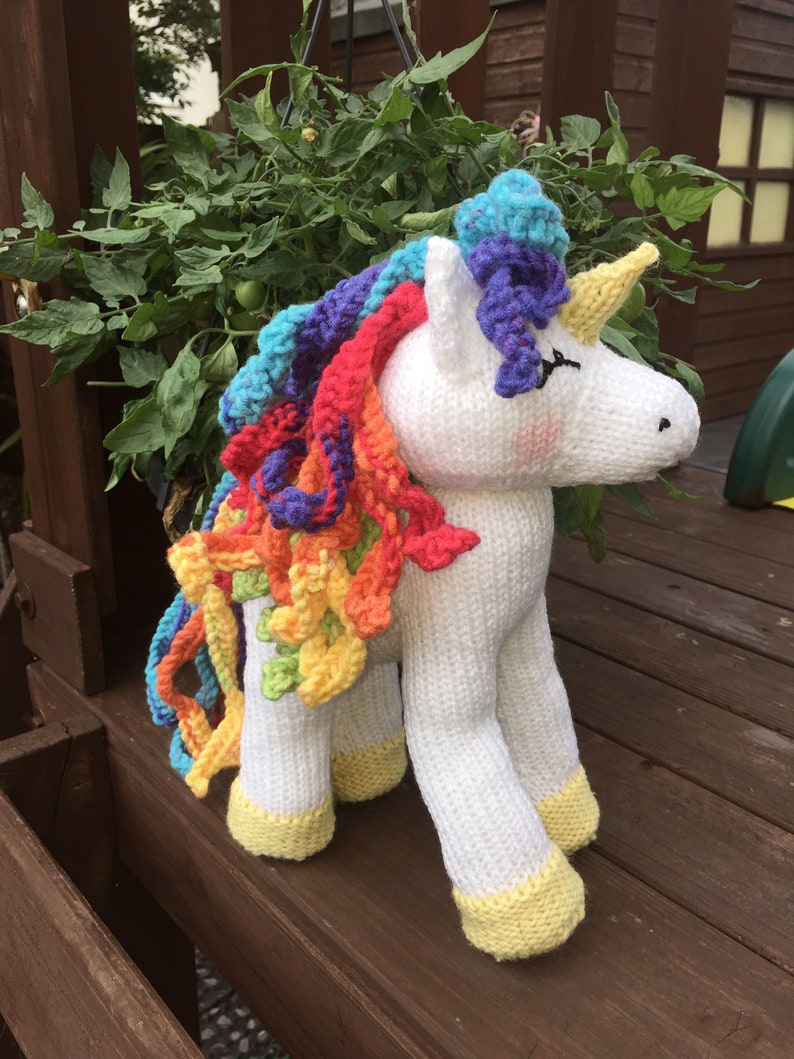 Cuddly unicorn Knitting Pattern image 7