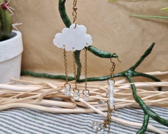 Hangoorbellen wolkenregendruppel: grillig Cottagecore-accessoire