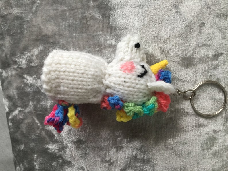 Mini Unicorn Keyring knitting Pattern image 5