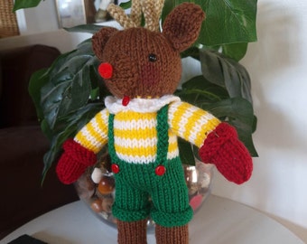 Christmas Reindeer Knitting Pattern