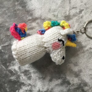 Mini Unicorn Keyring knitting Pattern image 4