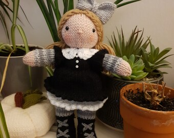 Gothic Lolita Doll Knitted Pattern