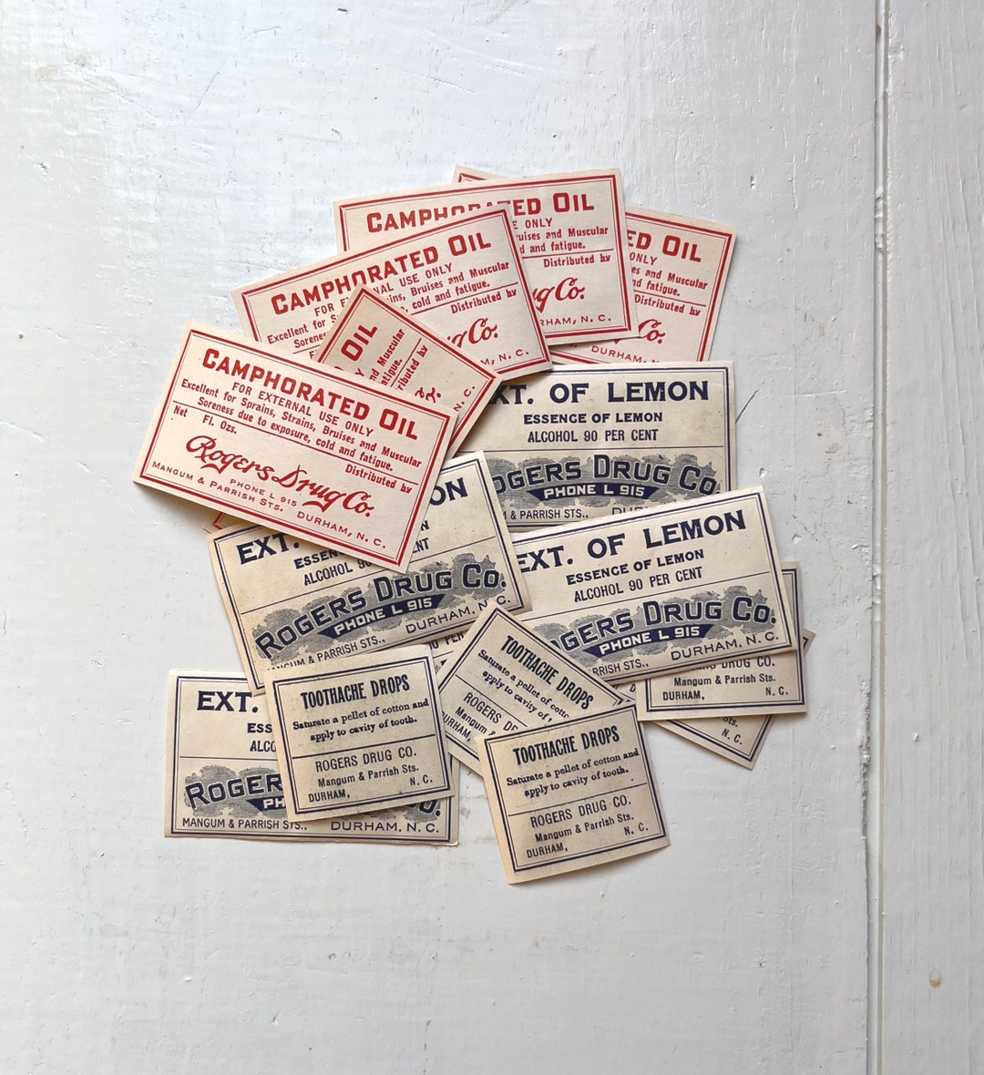 Vintage Medicine Bottle Labels, Apothecary Labels, New Old Stock Etsy