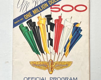 Indy 500 Official Program 1972 plus Race Ticket 1969, Bobby Unser