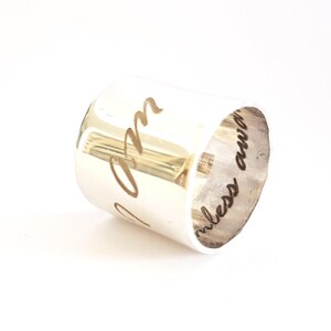 Smooth 925 Silver Band Ring 14mm Wide image 8