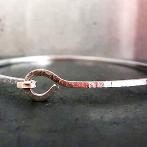 Knotted Bangle Best Friend Bracelet Anniversary Bracelet Handmade Bracelet image 3