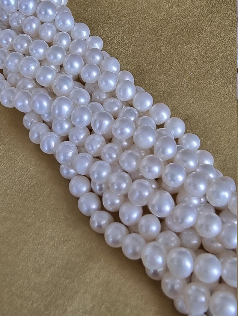 Bracelet de luxe en perles blanches image 5