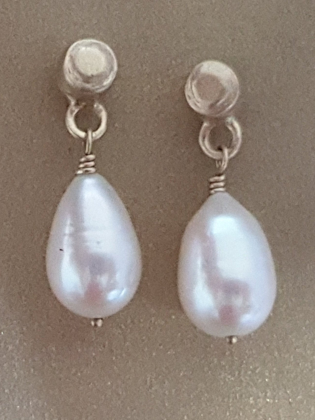 Pearl Drop Earrings Handmade | Etsy