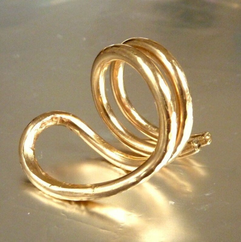 Cobra Snake Ring Yoga Pose Ring Statement Ring Handmade Ring 14k gold filled