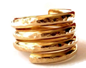 Gold Swirl Ring - Contemporary Ring - Handmade Ring