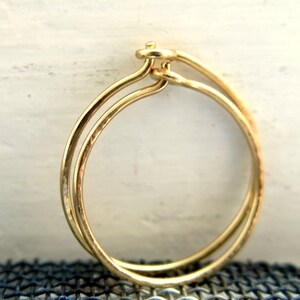 Thin Hoop Earrings One Inch Hoops Classic Hoops Handmade Earrings image 6