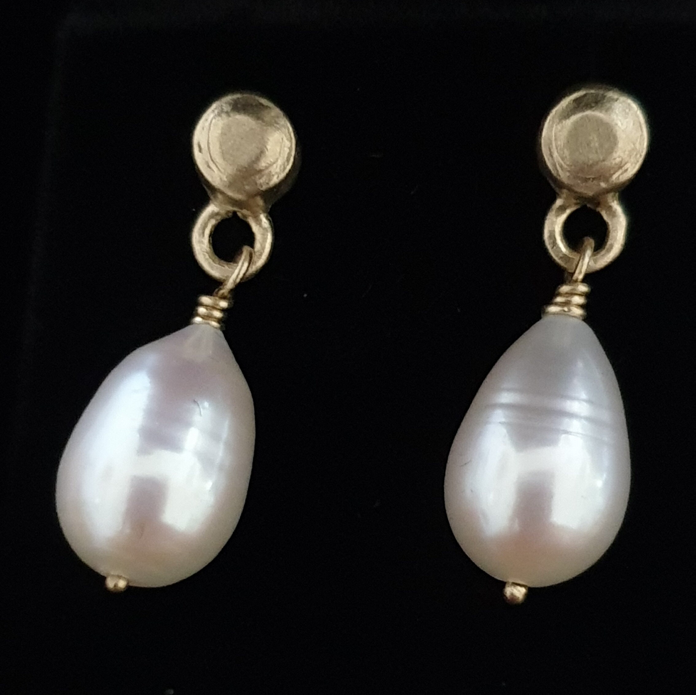 Pearl Drop Earrings Handmade | Etsy