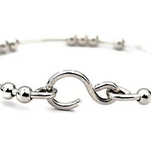 18 Chai Bracelet Silver Bracelet Good Luck Bracelet Handmade Jewelry image 1