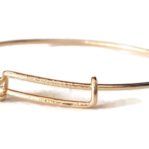 Romana Bangle - Expandable Bracelet - Handmade 14k Gold Bracelet