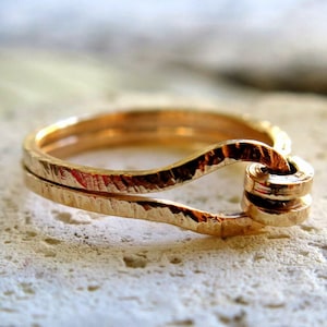 Knotted Anniversary Ring - Best Friends Ring - Handmade Ring