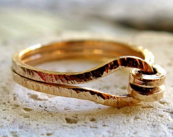 Knotted Anniversary Ring - Best Friends Ring - Handmade Ring
