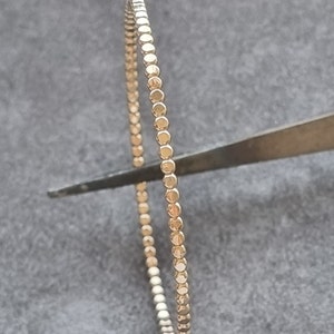 Mix & Match Bangles Modern Bracelets Handmade Bracelets flattened beads